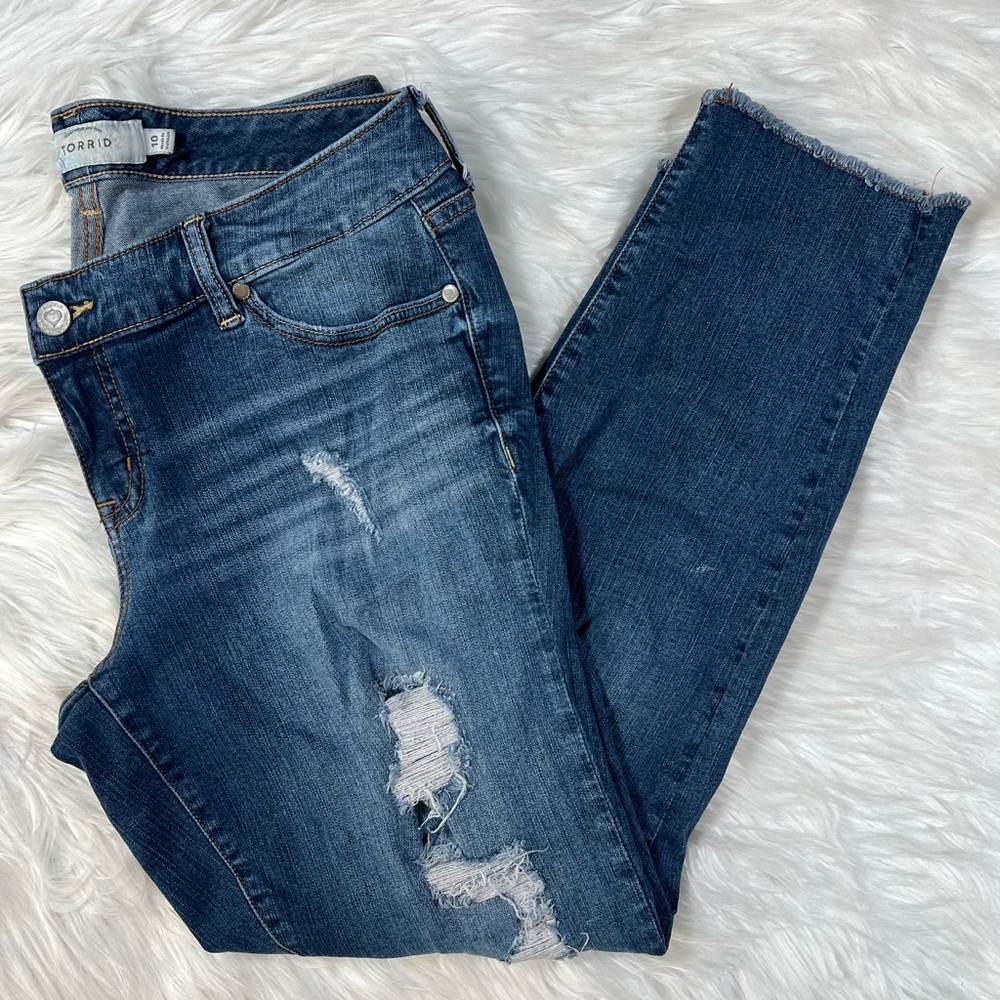 Torrid Distressed Skinny Jeans‎